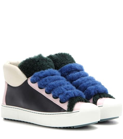 cheap fendi sock sneakers|fendi shearling trimmed sneakers.